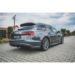 Накладки сплиттеры на пороги на Audi A6 C7 S-Line / S6 C7